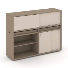 Набор 10 Тумба двойная с надставкой ES.NB.2N-10